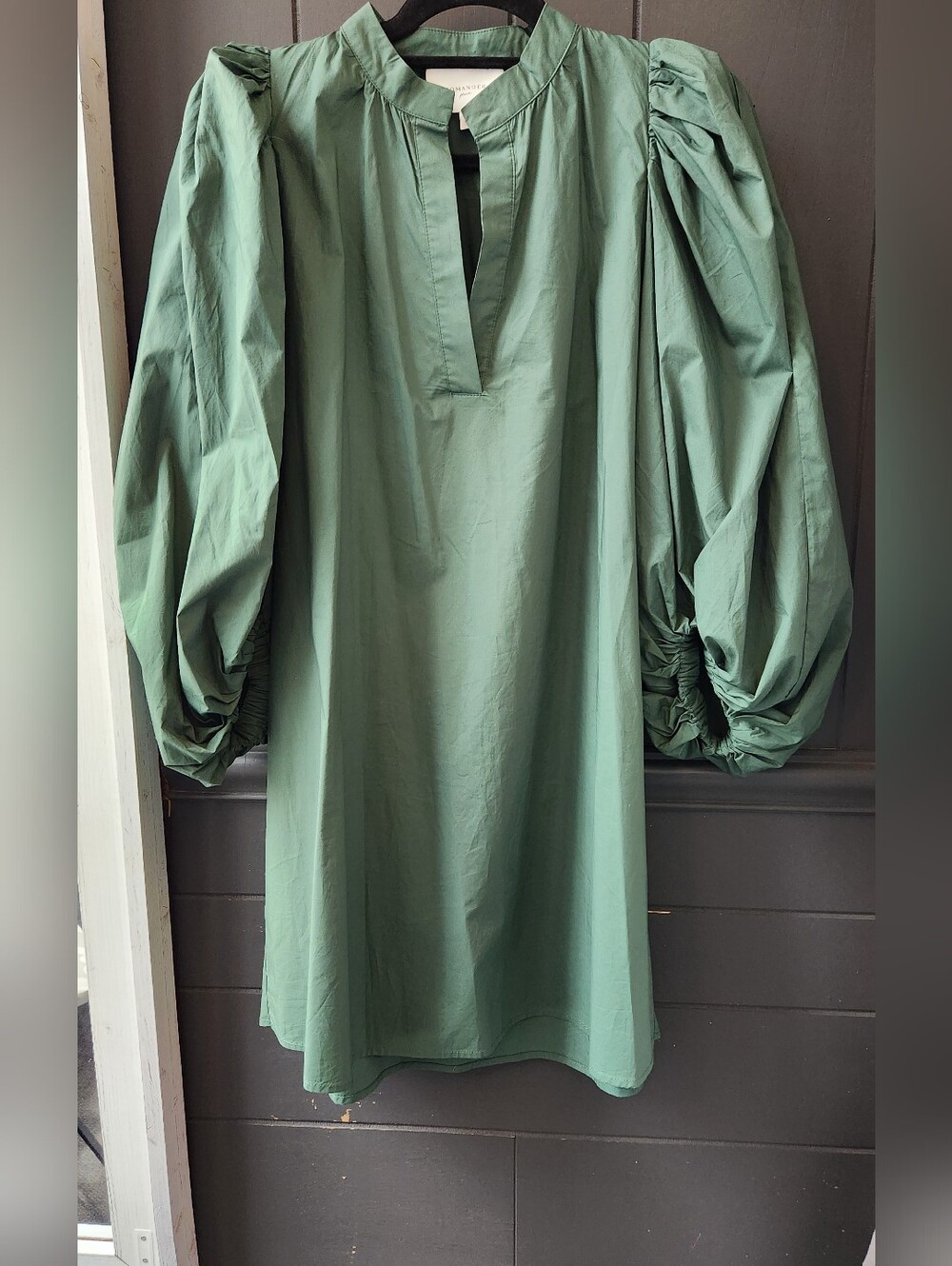 Pomander Place Tuckernuck Green Puff Sleeve Dress